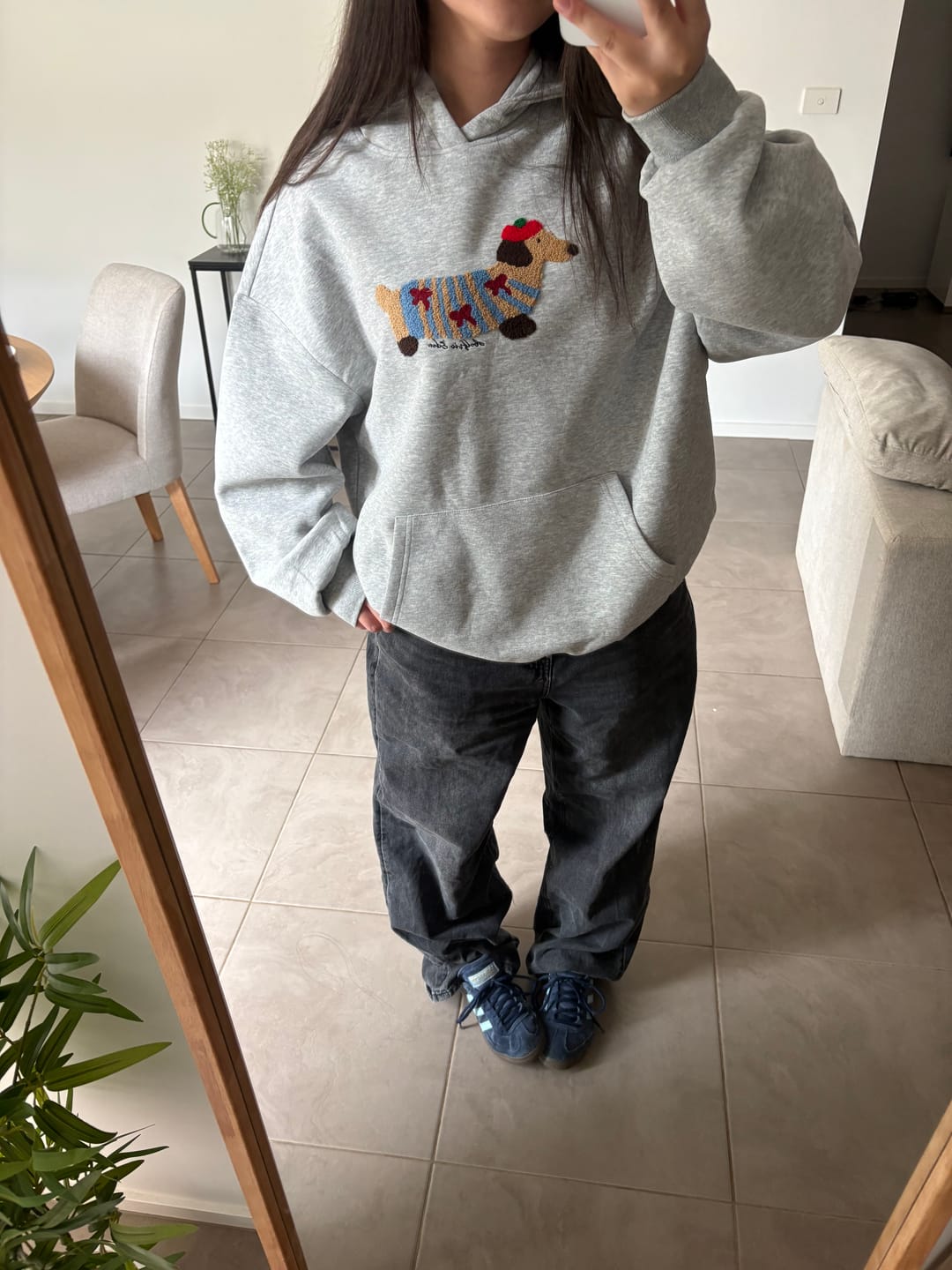Customer photo review of Aelfric Eden Cartoon Dachshund Hoodie