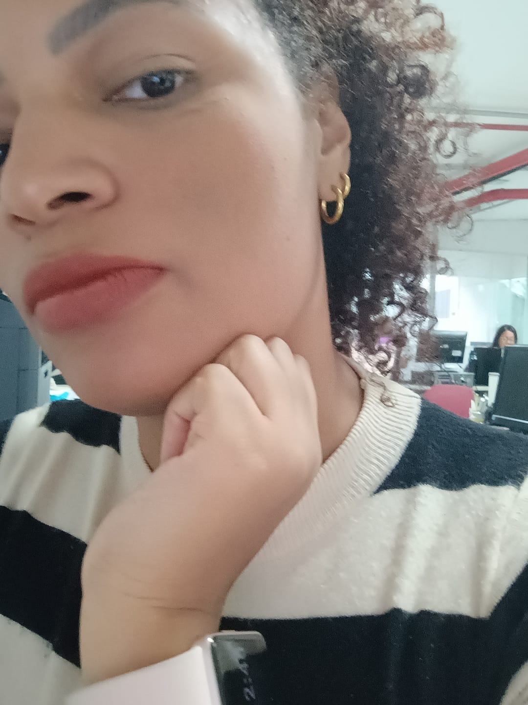 Customer photo review of Brinco Trio de Argolas Banhado em Ouro 18K