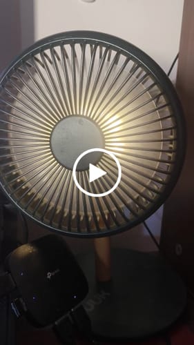 Customer video review of All-day Wireless Rechargeable Table Fan with Mood Light and Magnetic Remote | LĪT [v3]