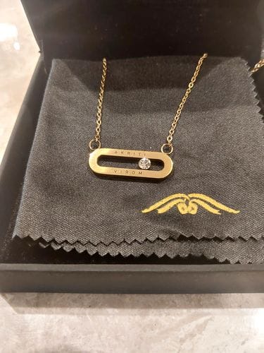 Customer photo review of Personalised Eternal Pendant