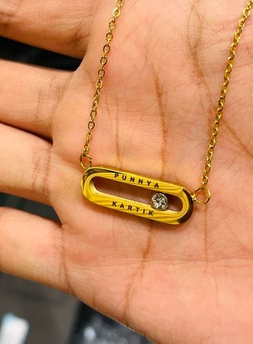 Customer photo review of Personalised Eternal Pendant