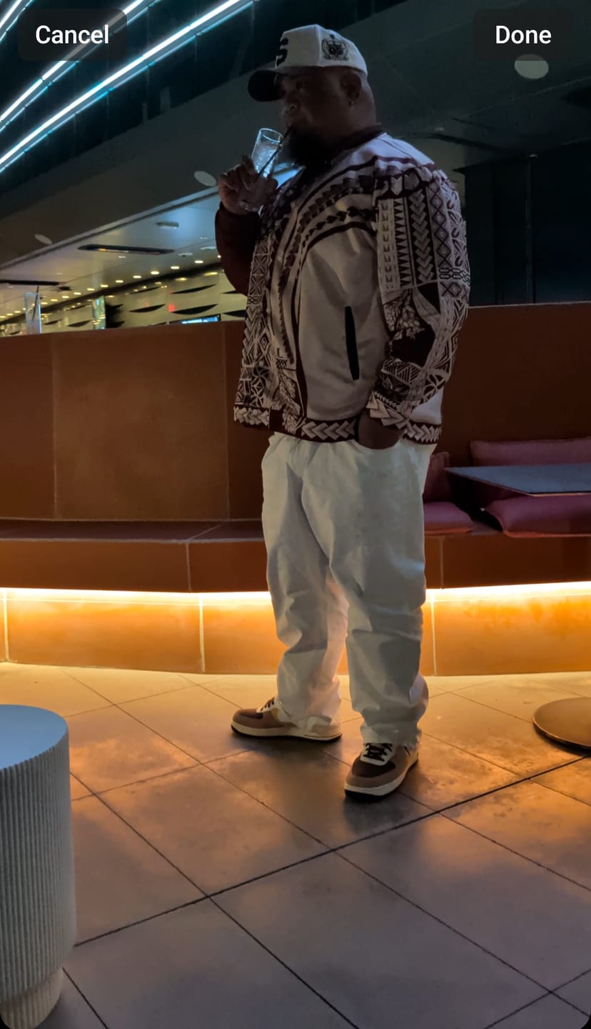 Customer photo review of Samoa Baseball Jacket Samoan Siapo Brown Design