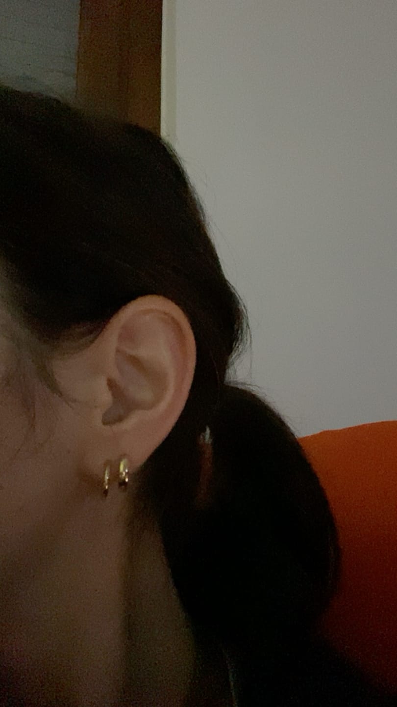 Customer photo review of Essential Earrings Extra Small