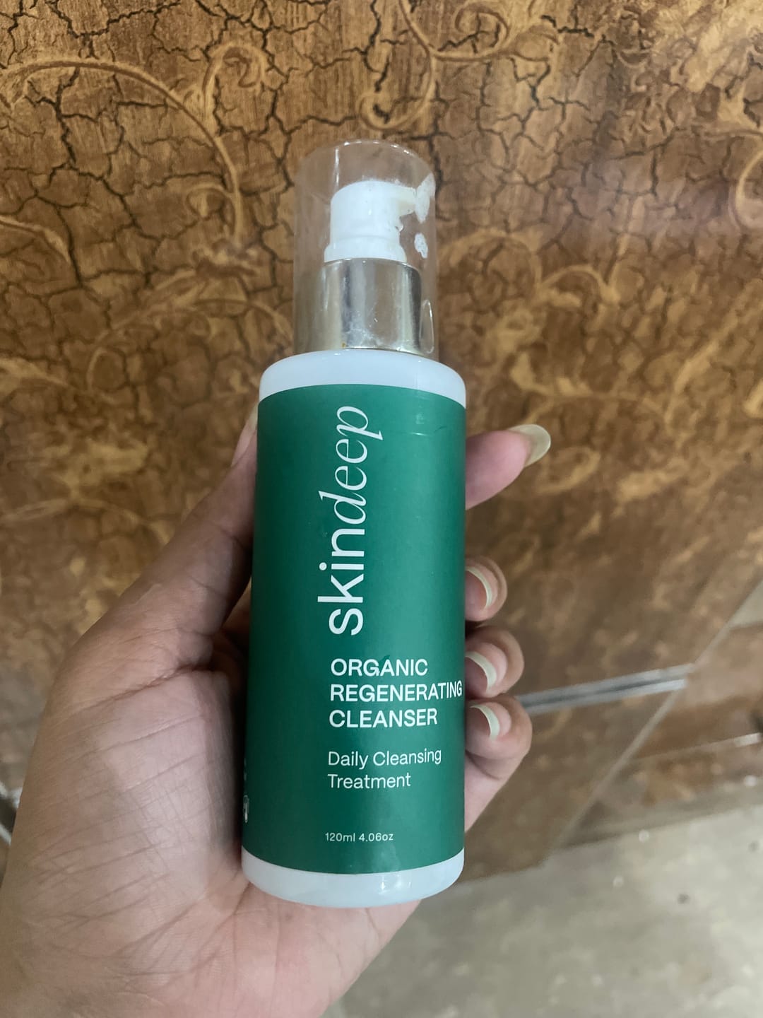 Customer photo review of ORGANIC REGENERATING FACE WASH - Daily Cleansing Treatment