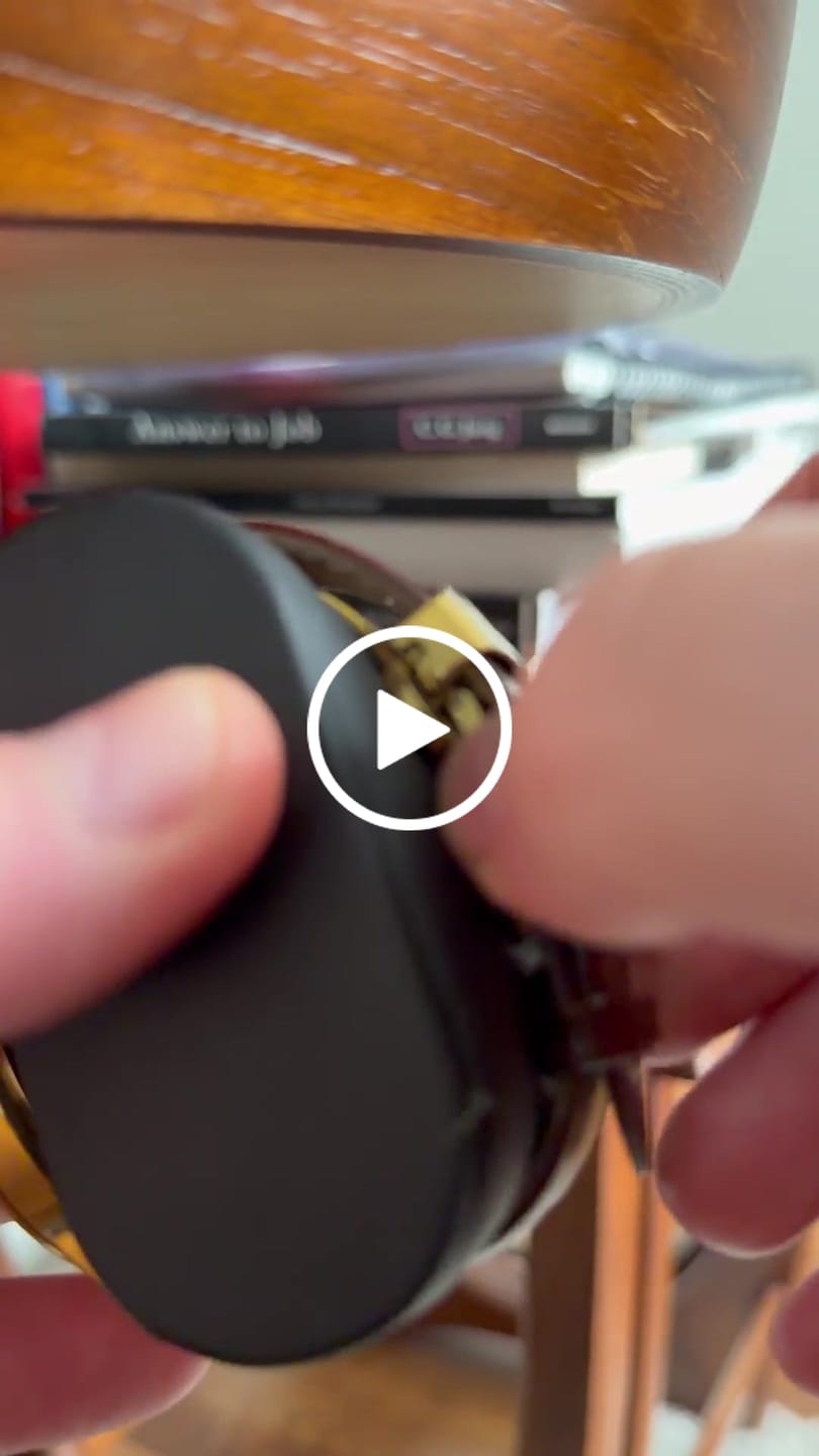 Customer video review of Genuine Leather Calfskin Premium Watch Strap with Stainless Steel Deployant Butterfly Clasp