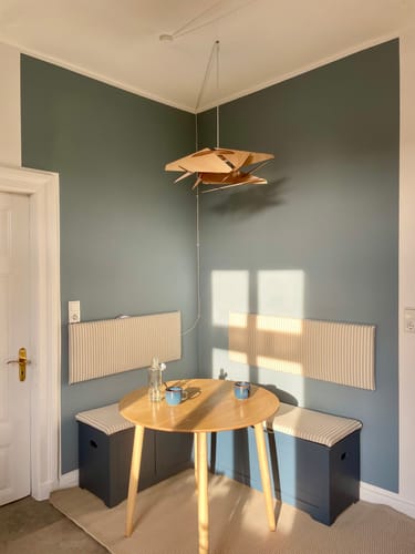 Customer photo review of TRADITION - Table a manger ronde 4 personnes en pin massif D90 coloris naturel