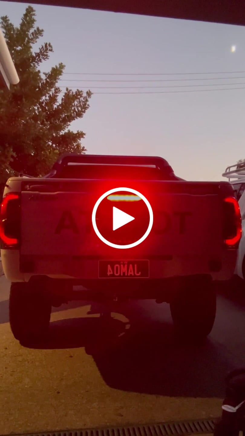 Customer video review of Blacked Out LED Tail Lights for N70 Hilux (GR Style)
