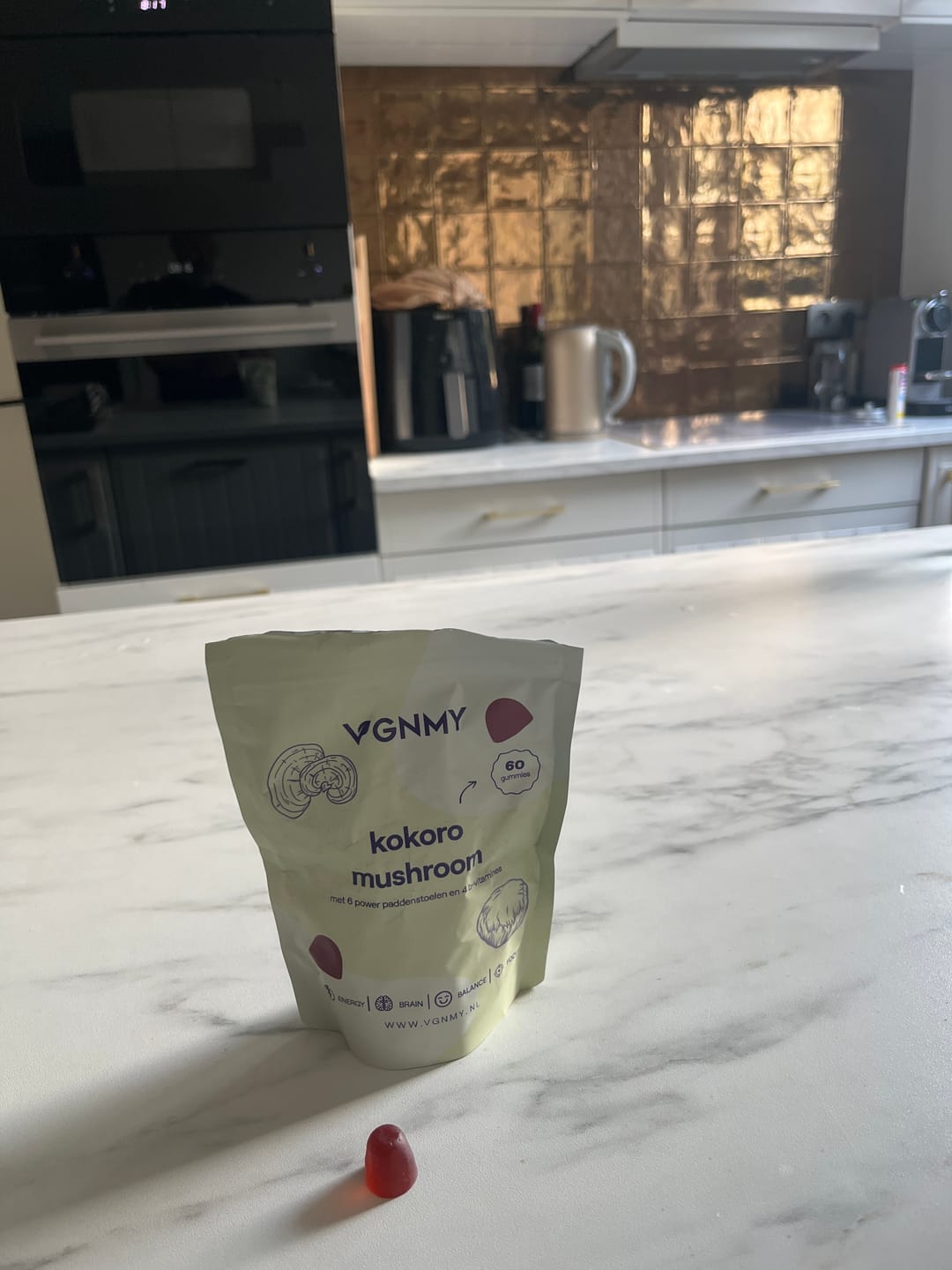 Customer photo review of Mushroom Gummies