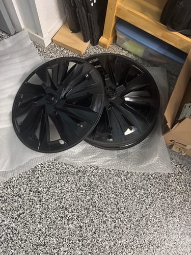 Customer photo review of TESPLUS 19'' Helix 2.0 Style Wheel Cover For Model Y Juniper