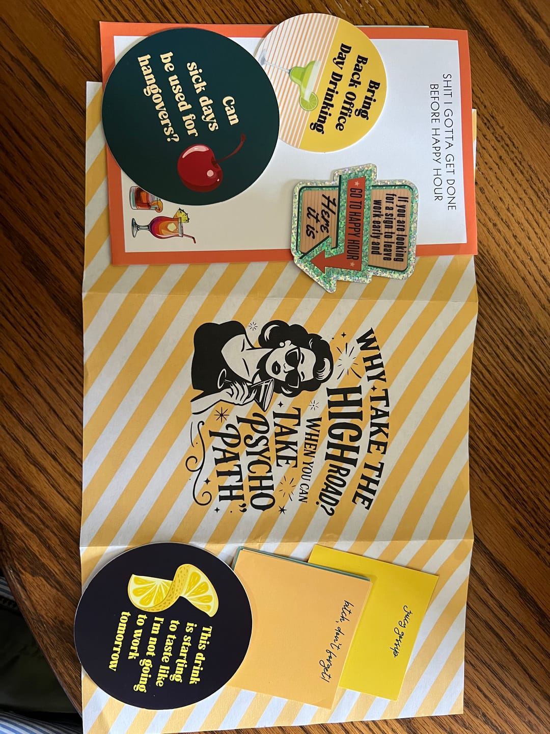 Customer photo review of Per My Last Snail Mail Club