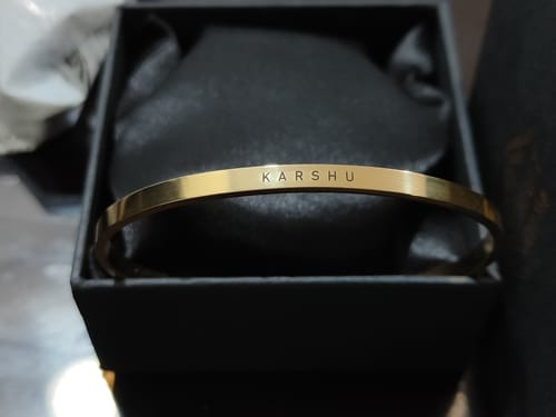 Customer photo review of Personalised Classic Bracelet