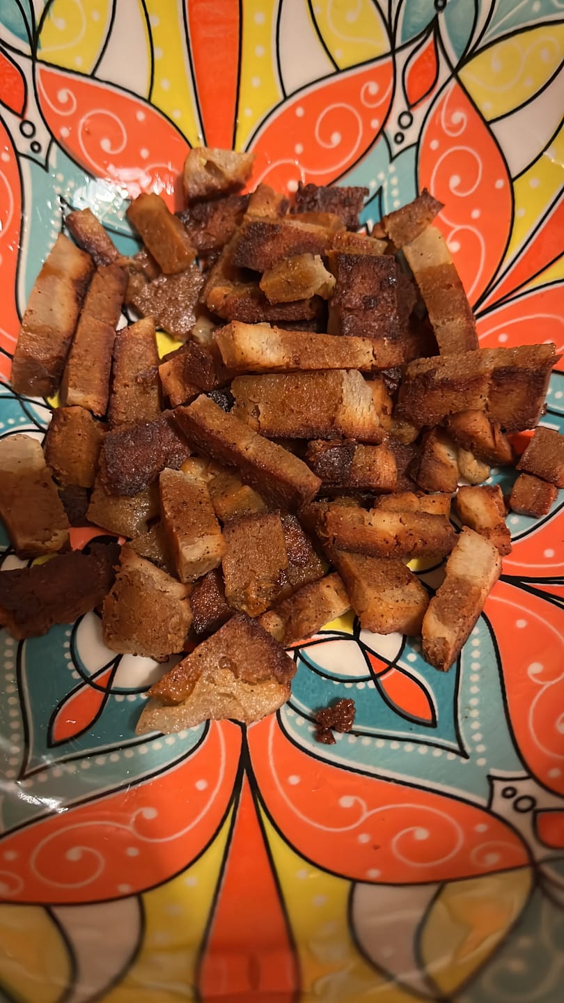 Customer photo review of Pancetta Affumicata vegetale Bio 250 g - Fermaggio®