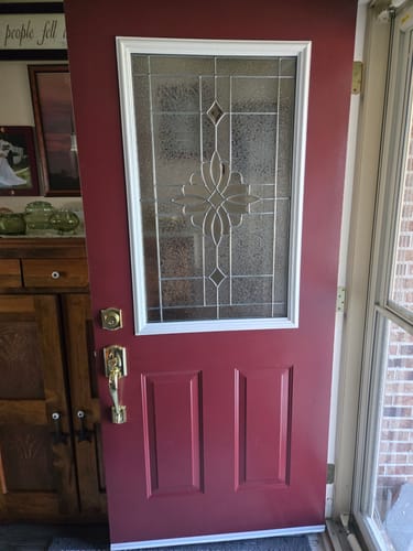 Customer photo review of Western Reflections Laurel Door Glass - 24" x 38" Frame Kit