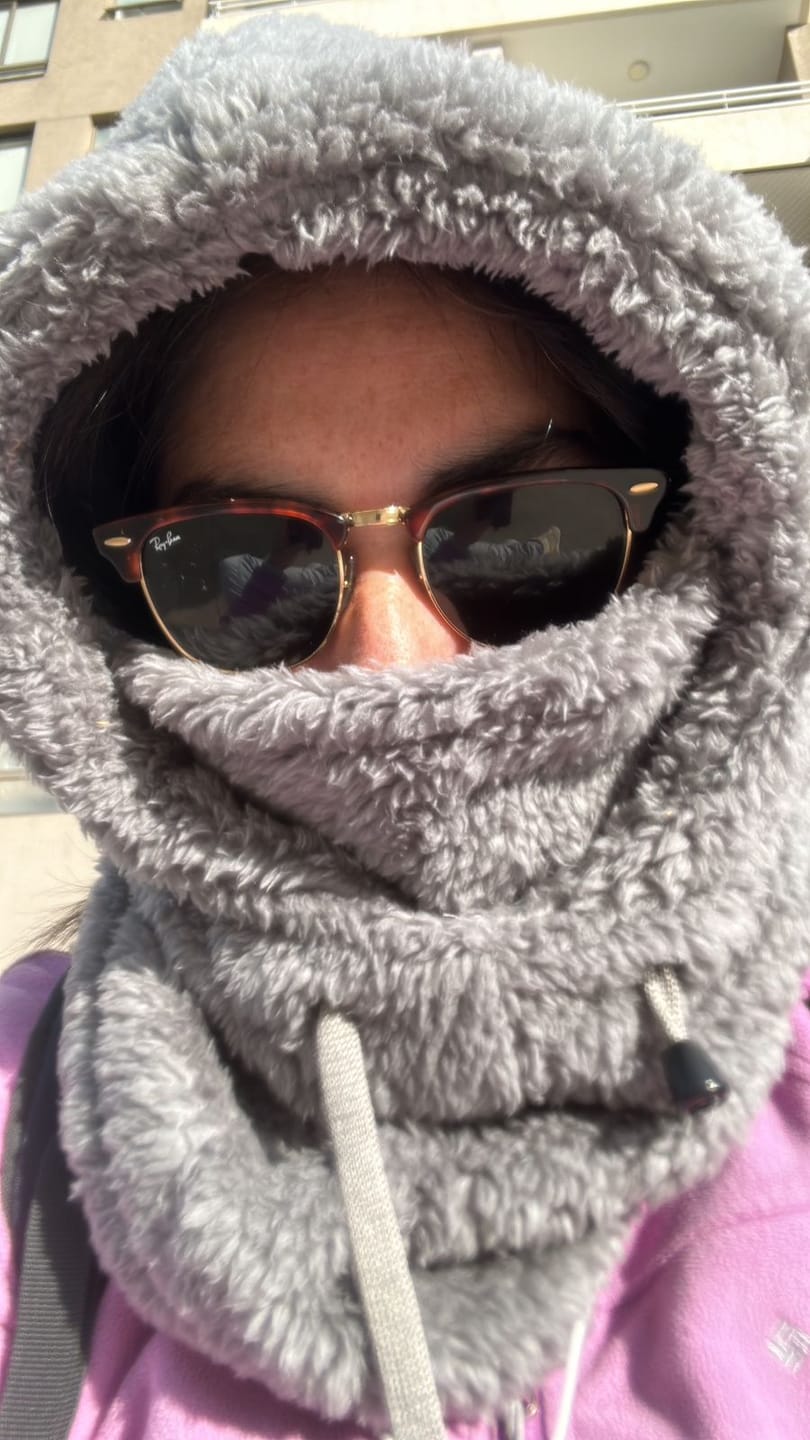 Customer photo review of Gorro Bajo Cero Gris Invernal Unisex