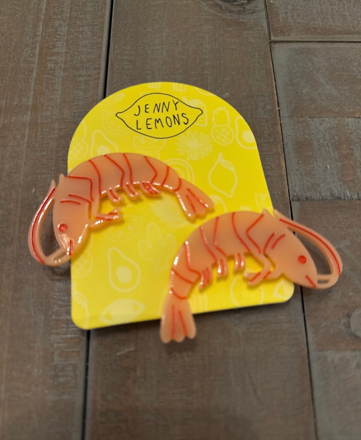 Customer photo review of Shrimp Alligator Hair Clip Set
