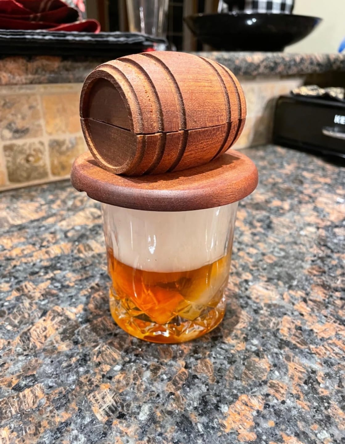Customer photo review of Noir Barrel Smoker - Signature Edition