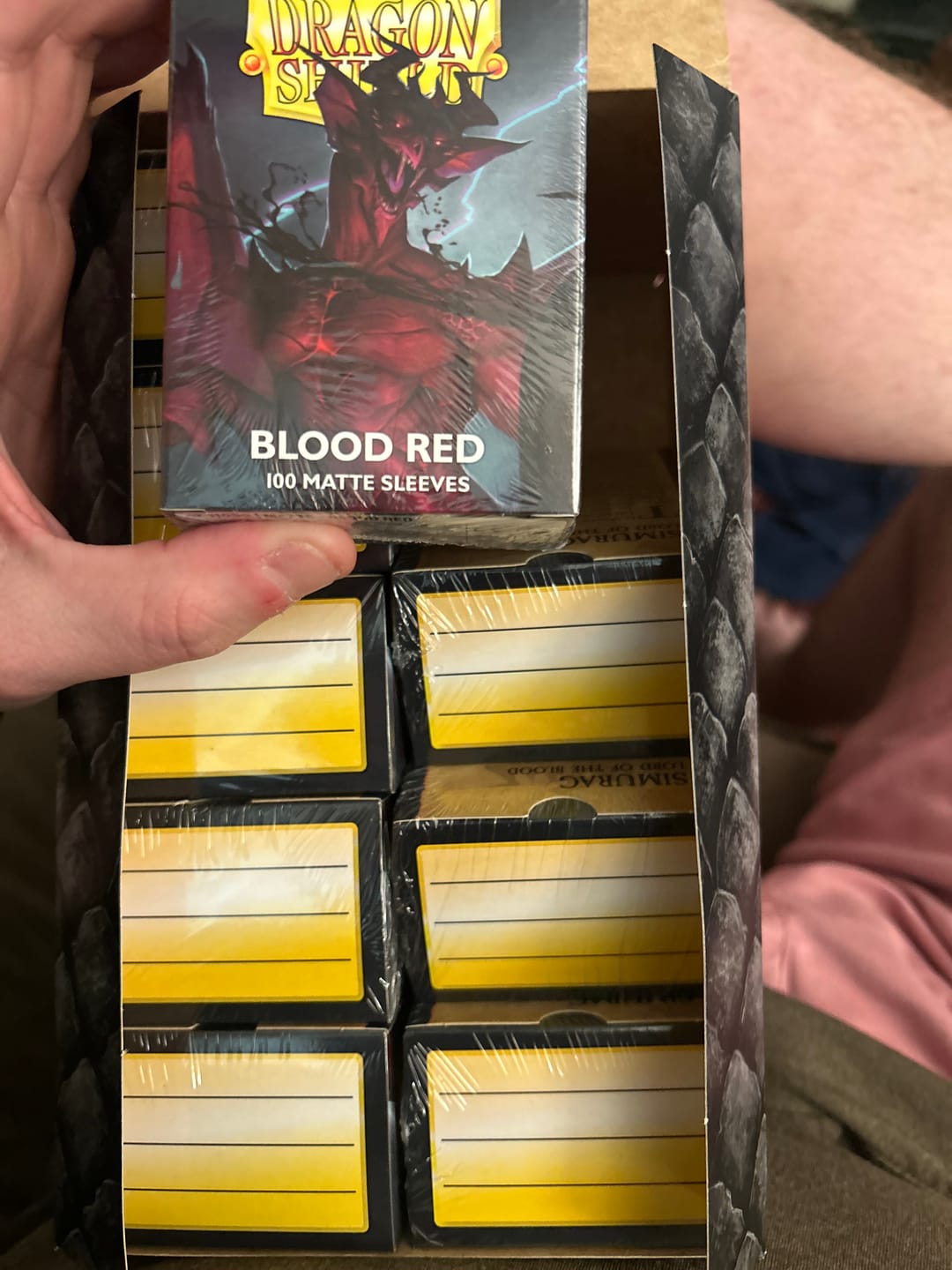 Customer photo review of Dragon Shield Display Case – Premium Card Storage & Protection