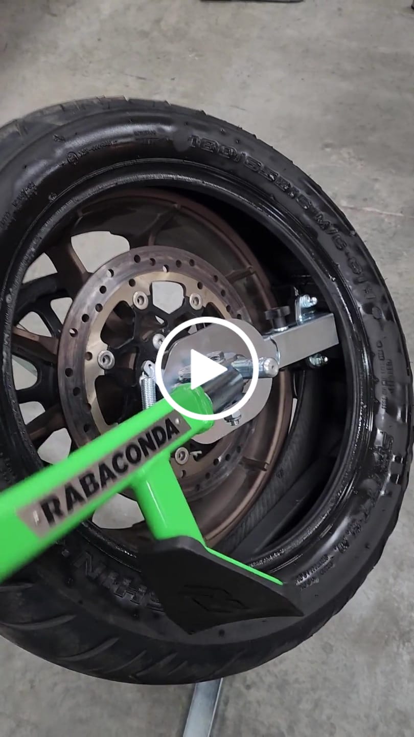 Customer video review of Rabaconda Street Bike Tire Changer
