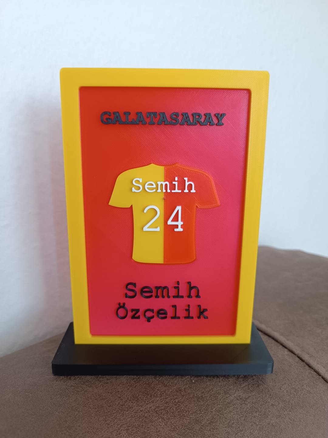 Customer photo review of Kişiye Özel Galatasaray İsimlik