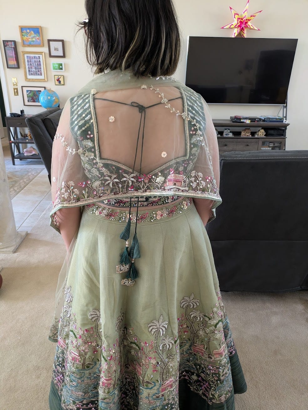 Customer photo review of Custom Lehenga Stitching