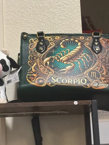 Customer photo review of Scorpio Zodiac - Personalized Leather Handbag ZOD10