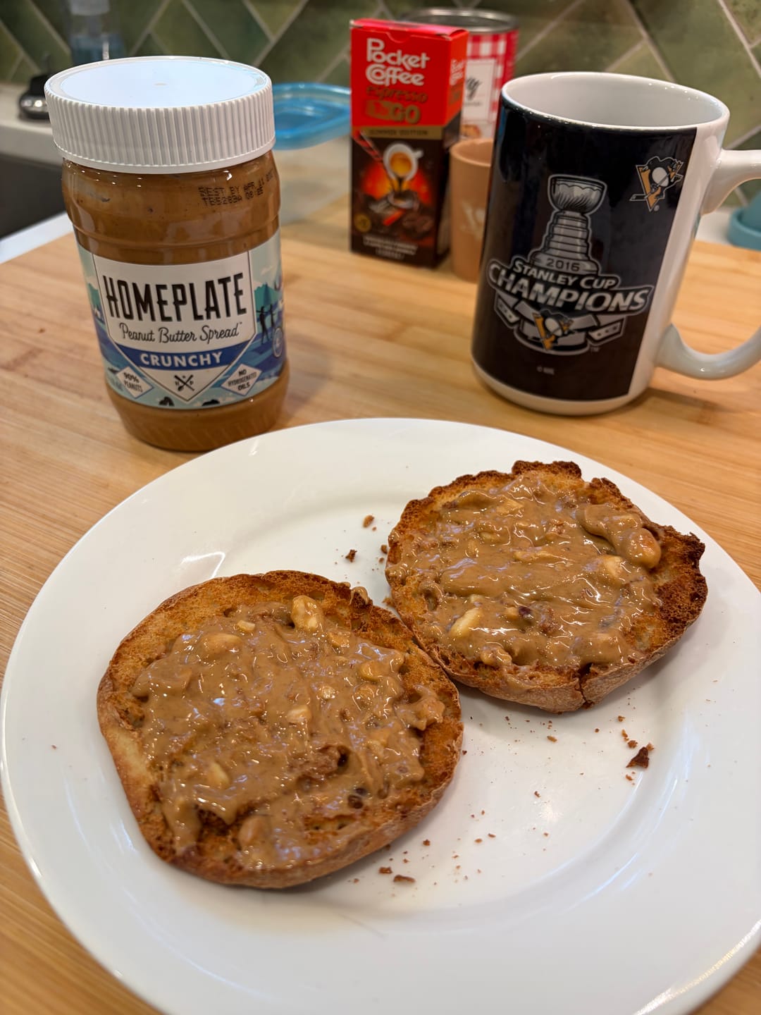 Customer photo review of Crunchy Peanut Butter (3 pack)