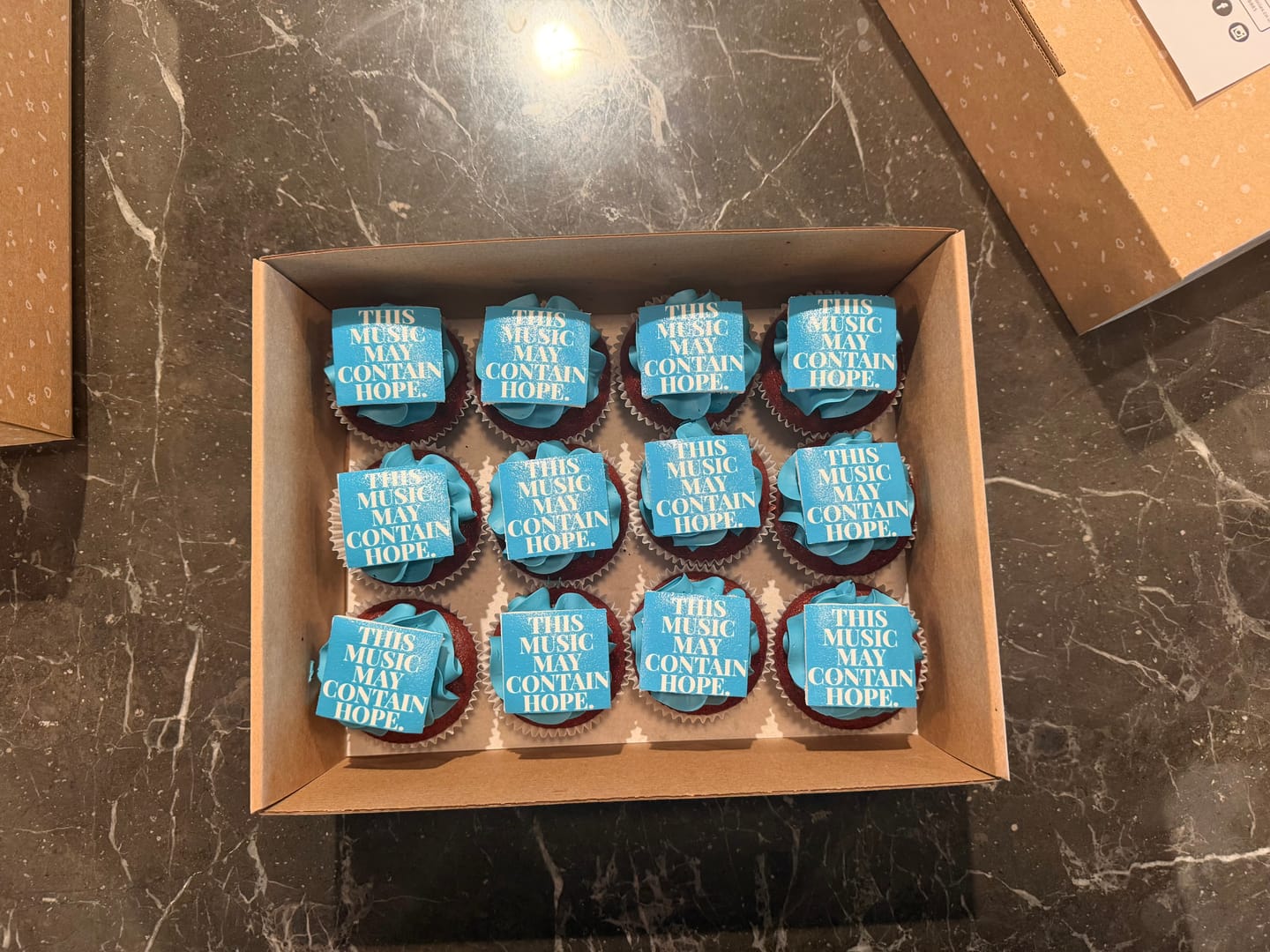 Customer photo review of Corporate Cupcakes with Logos