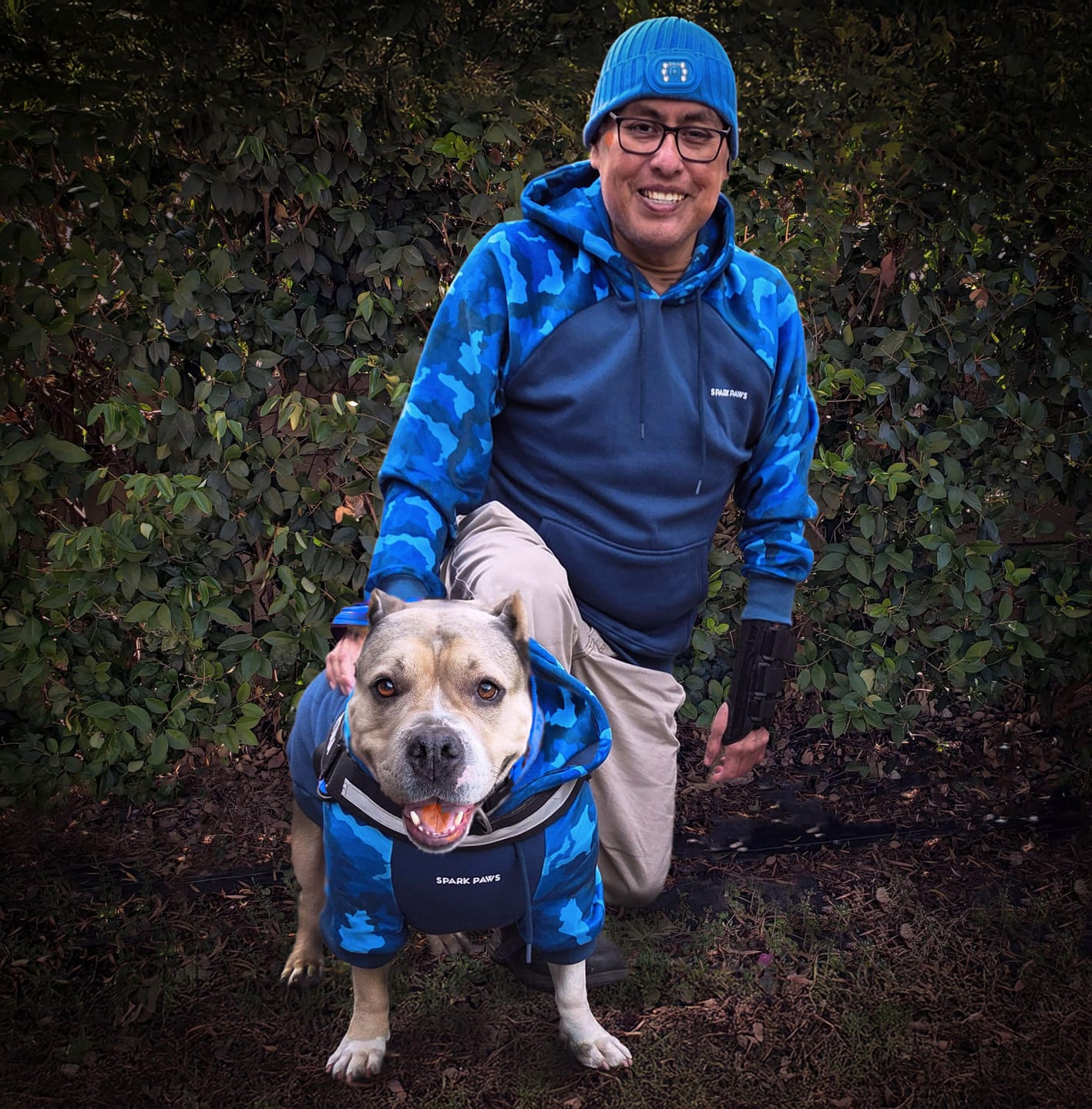 Customer photo review of Essential Dog Hoodies