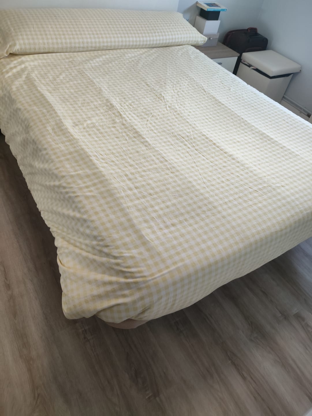 Customer photo review of Dúo Nórdico Estampado Elia Algodón - 150 Hilos - Amarillo