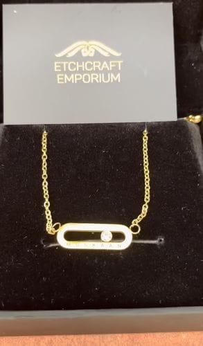Customer photo review of Personalised Eternal Pendant