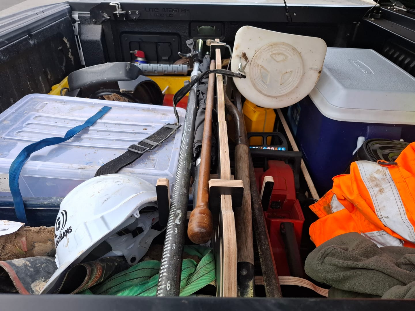 Customer photo review of Ute Tray Storage Divider - Toolbox & Drawer Alternative | LOKRA
