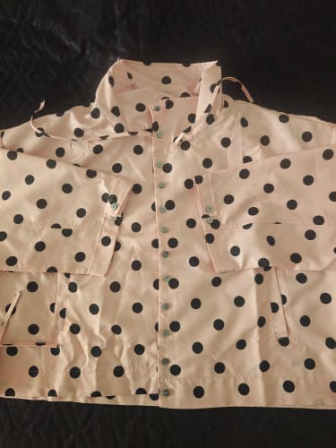 Customer photo review of Patricia Polka Dot High Collar Jacket