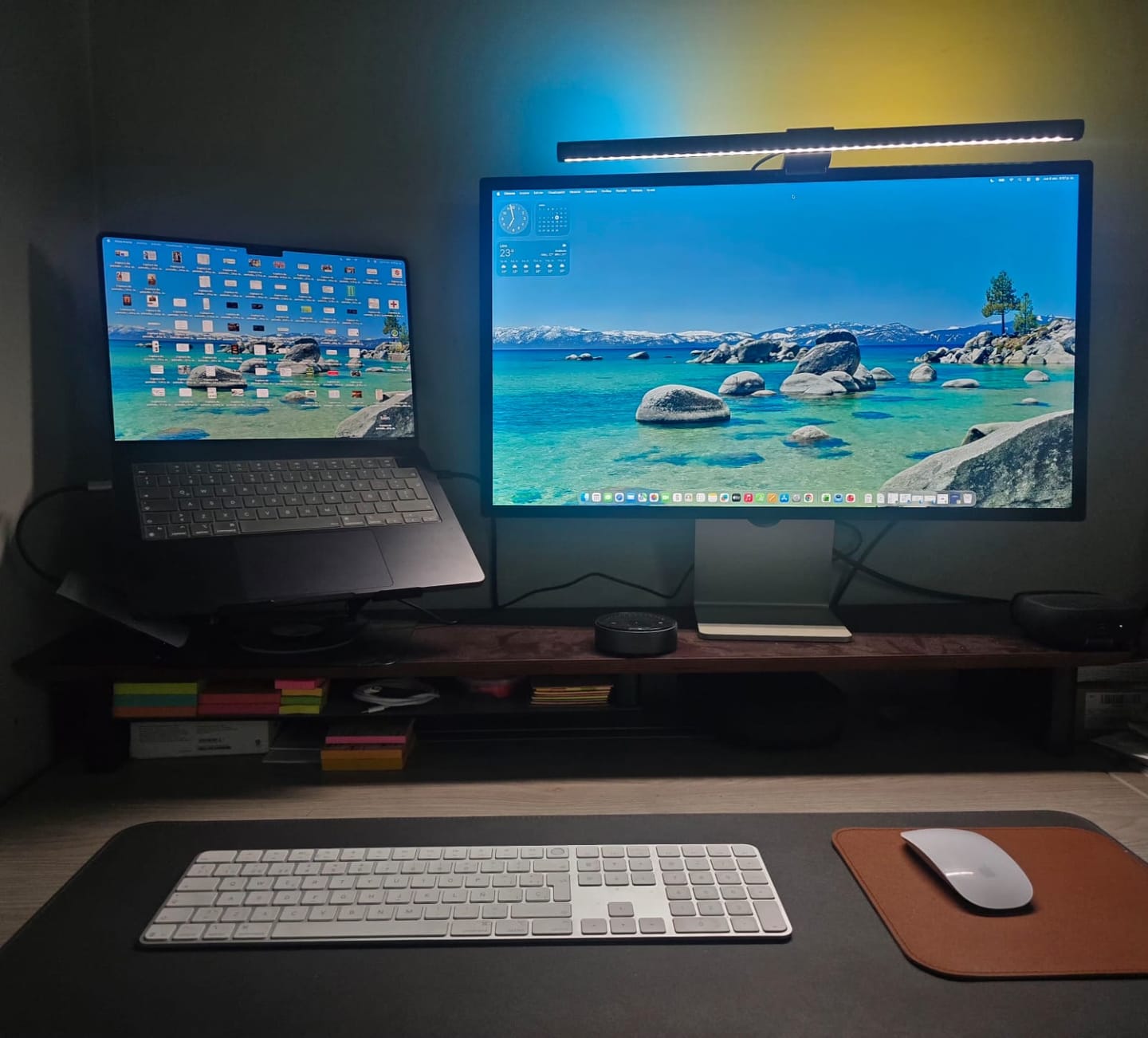 Customer photo review of Barra de Luz para Monitor con RGB Trasera