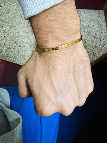 Customer photo review of Personalised Classic Bracelet