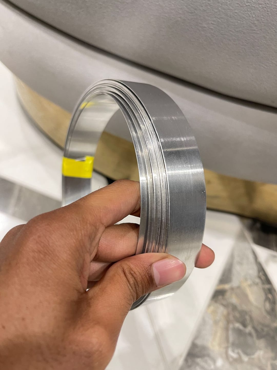 Customer photo review of High-Grade Aluminium Metal Strip – Vastu Remedy for North-West Bathroom & Staircase Corrections | Ideal for Walls, Floors & Lightweight Installations | 0.5 & 1 mm Thickness | 8-100 Ft Lengths
