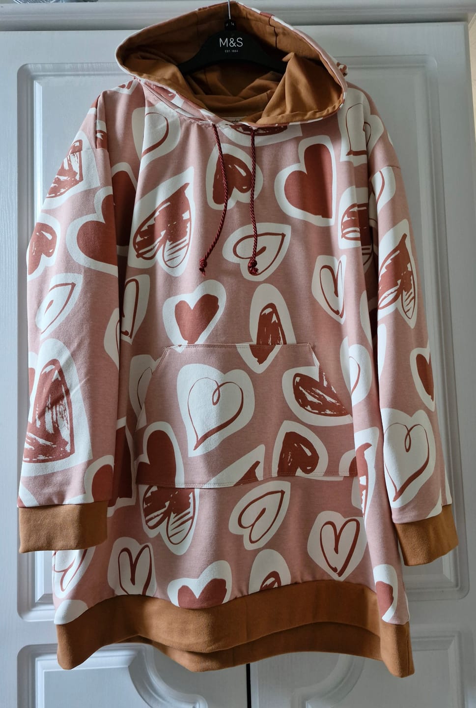 Customer photo review of Hearts Club French Terry Fabric