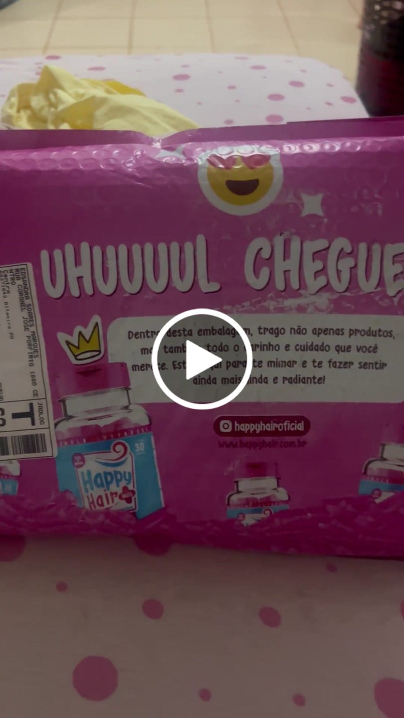 Customer video review of Happy Hair 6 Potes + 6 Potes Grátis + 2 Colágenos + 1 Happy Calm (Total 15 Potes)