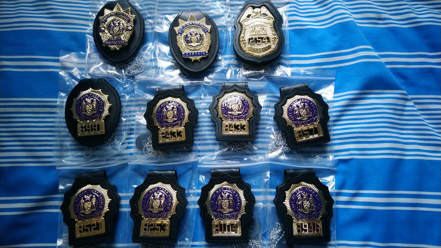 Customer photo review of NYPD Deputy Inspector Shield New York Police Badge Replica Movie Prop