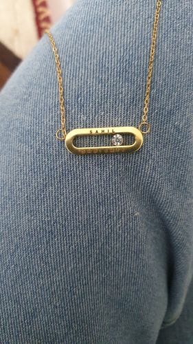 Customer photo review of Personalised Eternal Pendant