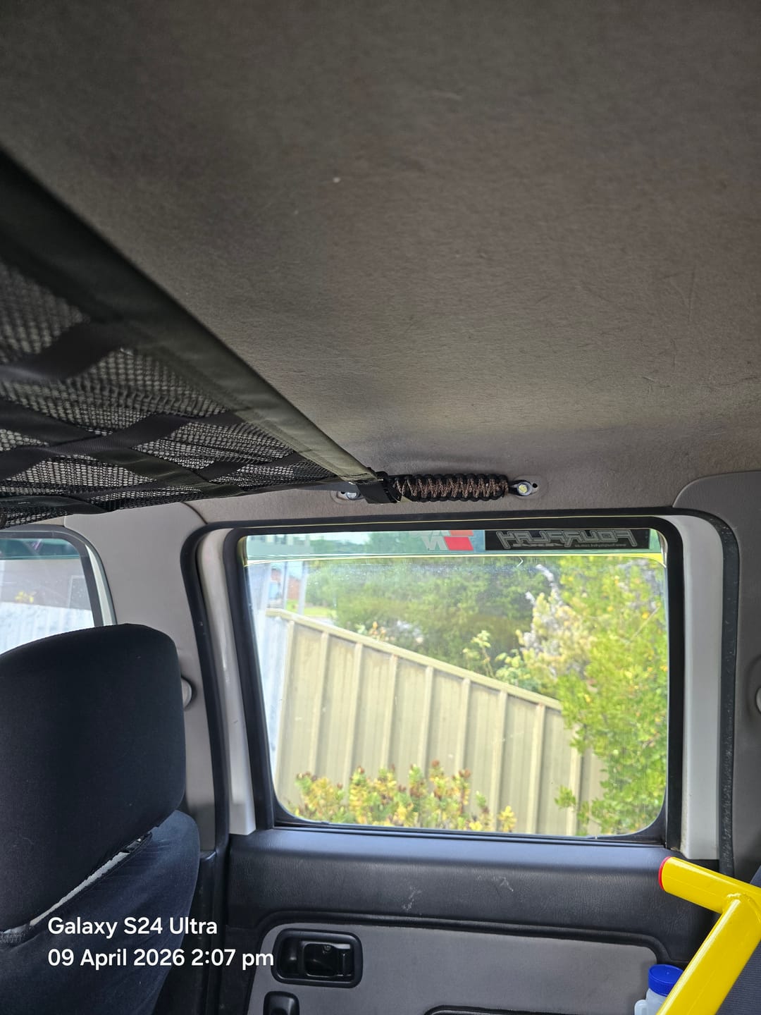 Customer photo review of ZBAD1 - Ute Roof Cargo Net