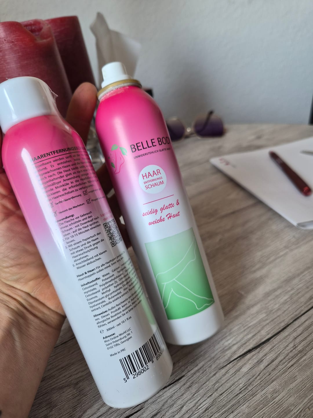 Customer photo review of 2x Belle Body Haarentfernung