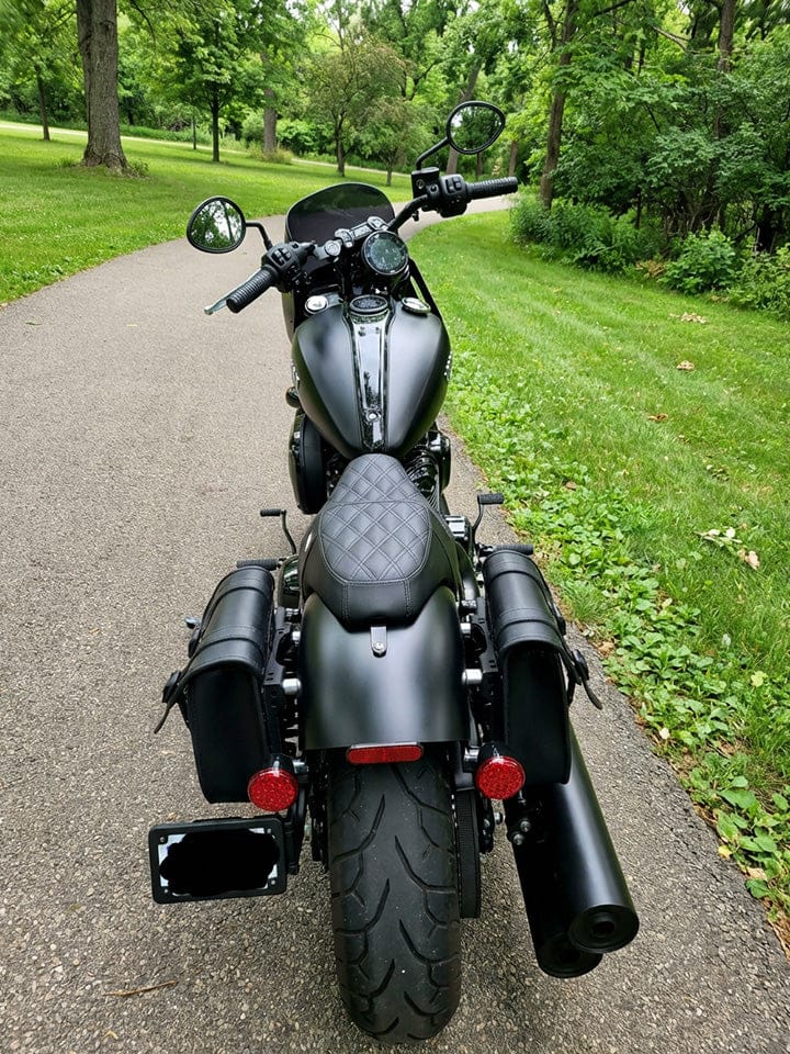 Customer photo review of 8L - Pony Indian Chief Leather Motorcycle Saddlebags