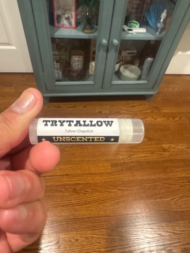 Customer photo review of Tallow Chapstick (Unscented)