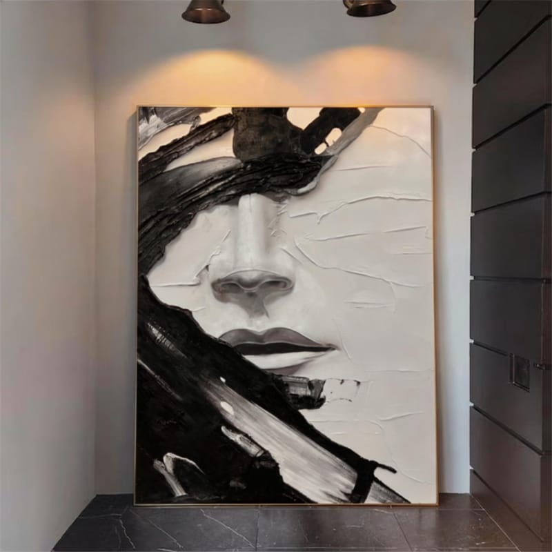 Customer photo review of Abstract People Canvas Art #AE011