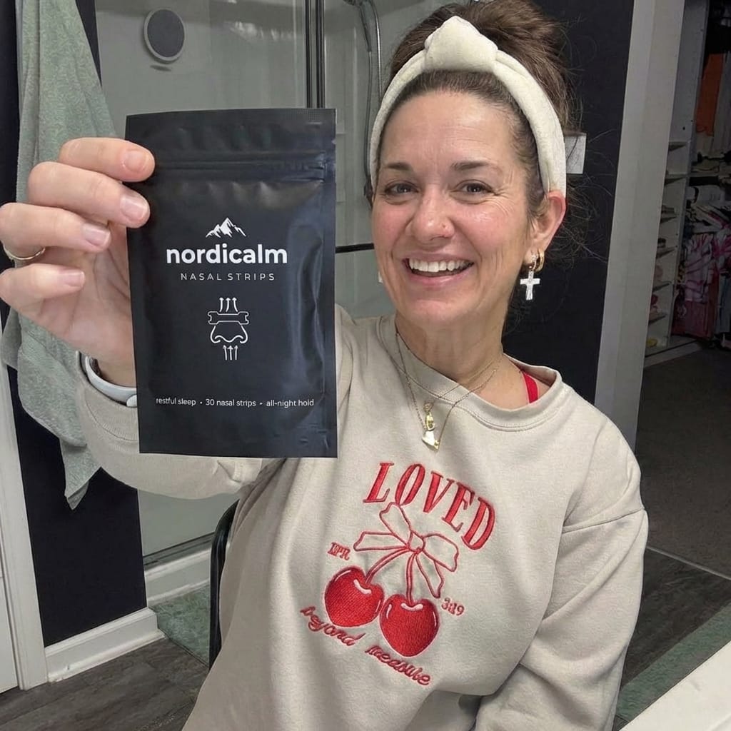 Customer photo review of nordicalm™ Nasal Strips