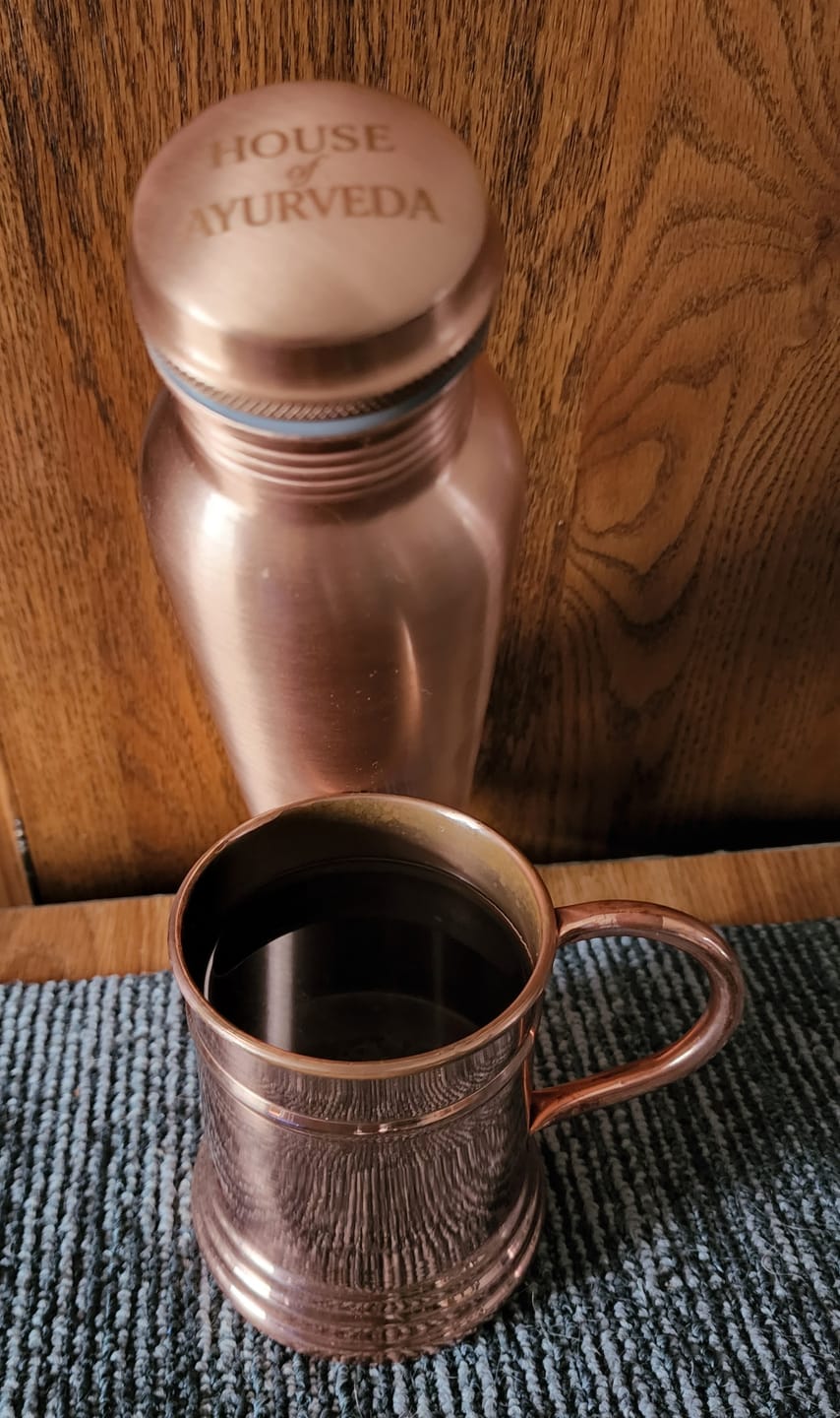 Customer photo review of Special Edition Plain Copper Water Bottle | Smooth Matte Finish for Pure Hydration