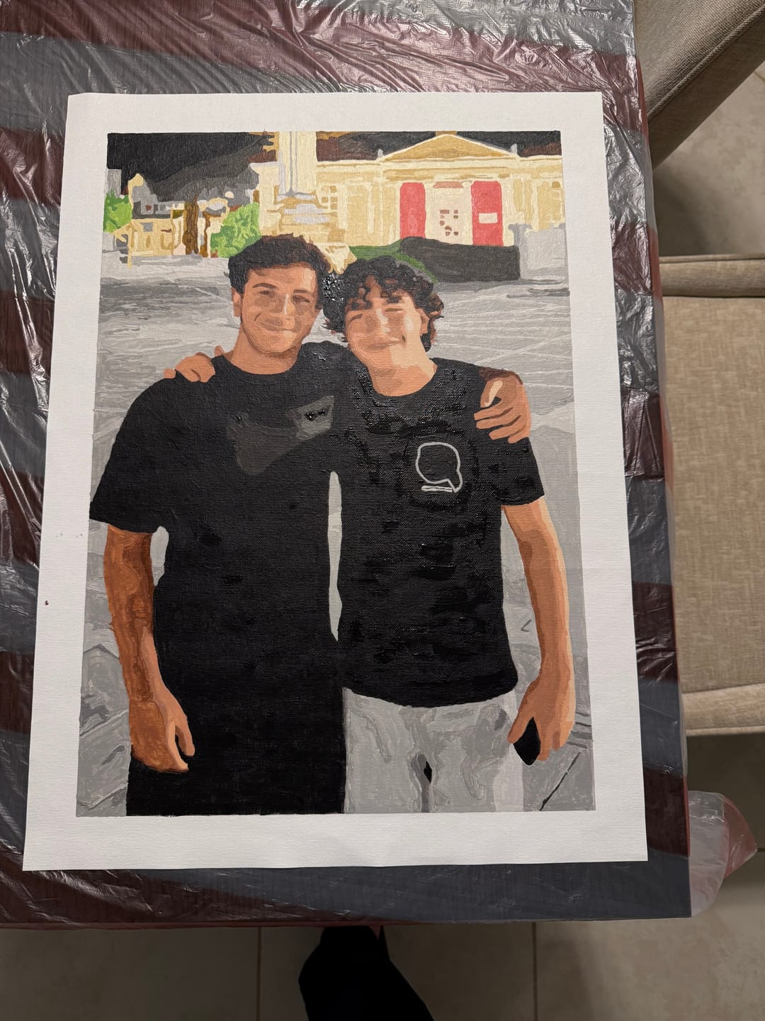 Customer photo review of Customized Paint by Numbers Kit - Paint Your Own Photo