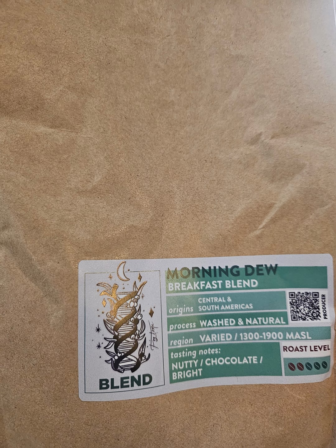 Customer photo review of Morning Dew Breakfast Blend