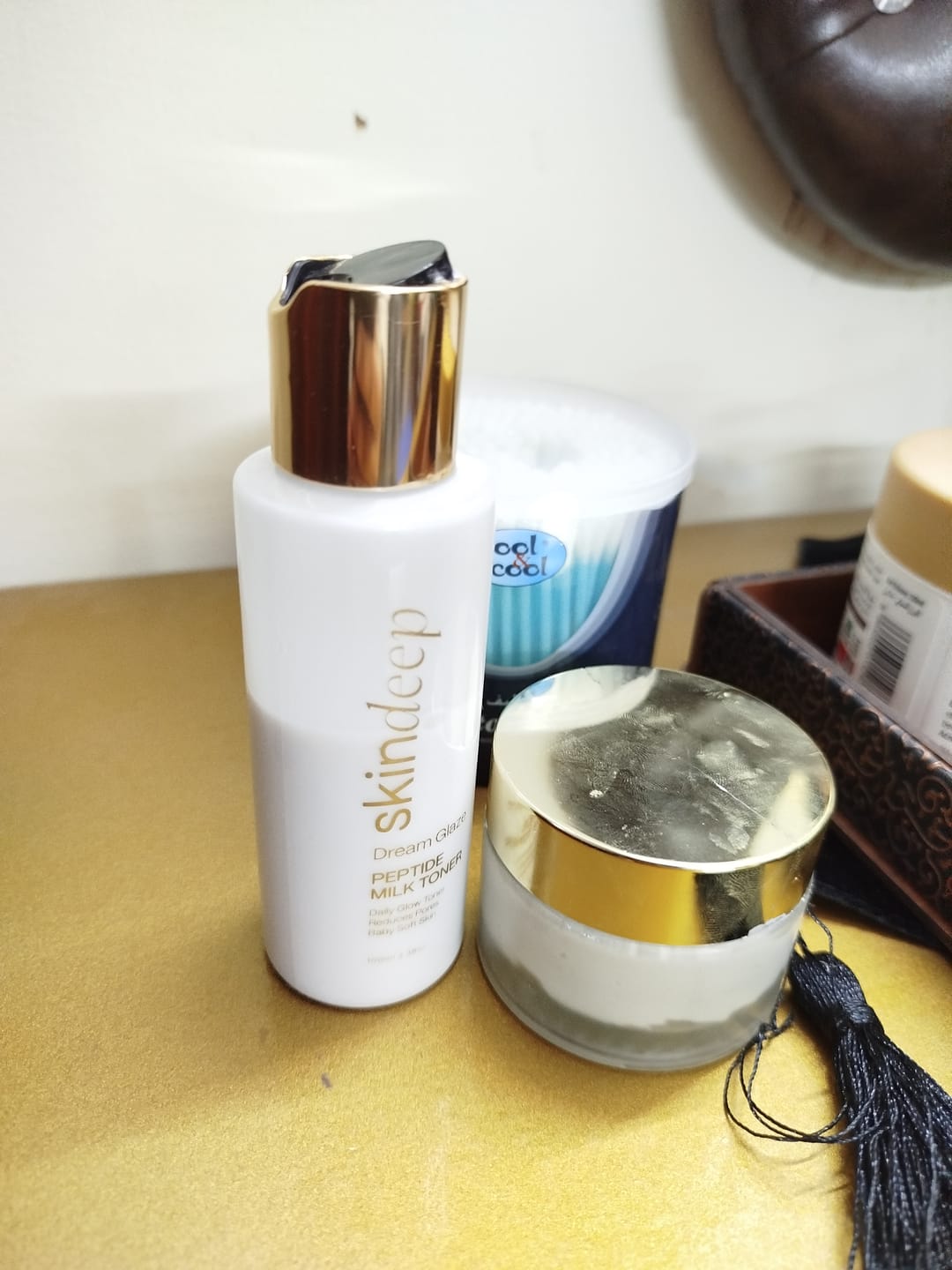 Customer photo review of DREAM GLAZE - Peptide Milk Toner