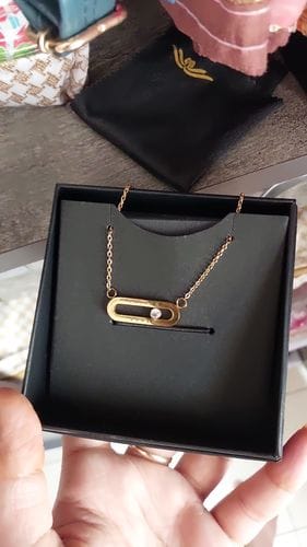 Customer photo review of Personalised Eternal Pendant